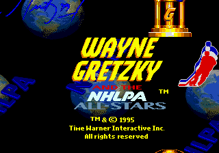 Заставка игры Wayne Gretzky and the NHLPA All-Stars